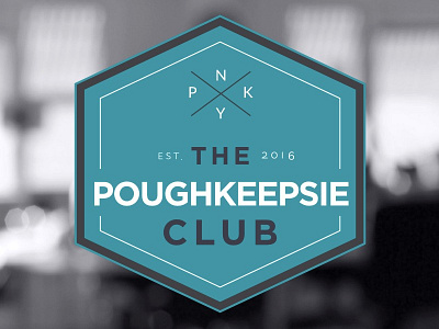Poughkeepsie Club Logo branding logo wayfinding