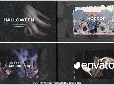 Halloween Horror Opener adobe after effects aftereffects cinematic design documentary dramatic epic film halloween heroic holiday horror logo motion graphic new work opener
