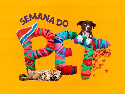 Semana do Pet advertising branding design logo manipulation retouching