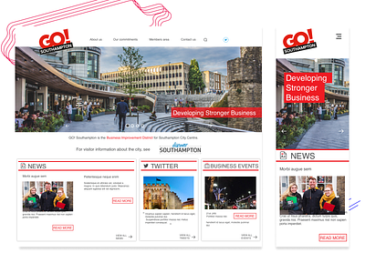 GoSouthampton website design