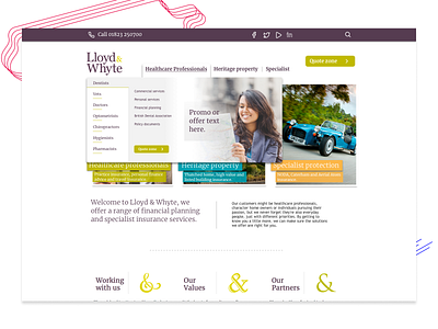Lloyd and Whyte design and UX ui ux website design