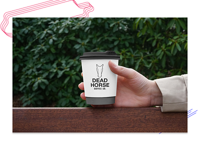 Dead Horse Coffee Company logo and branding branding design logo typography