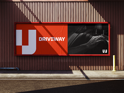 Driveway Mobile Identity advertising branding design identity logo