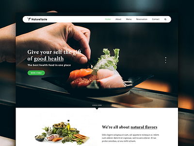 NatureTaste Restaurant Website