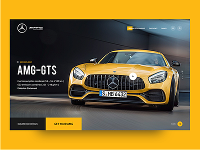 Mercedes Benz AMG Redesign amg benz car design mercedes modern redesign ui ux web website