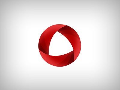 Interface Group Logo circle concept logo red simple