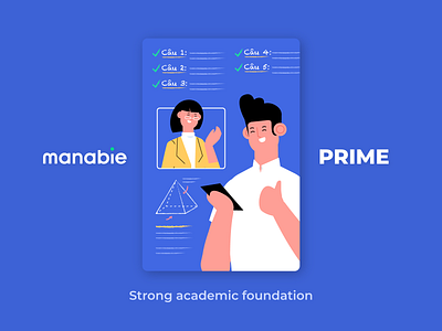 Manabie Prime! design illustration learning learning app manabie question student study teacher