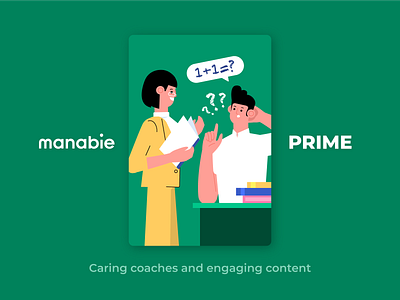 Manabie Prime! cute design illustration learning learning app manabie question student study teacher