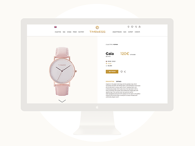 Timeless watches - Product page clean desktop detail e commerce shop simple time timeless ui ux watch watches web