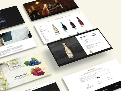 Jeroboam champagne - Website black bottle cards champag design e commerce form gold grapes luxury premium shop ui ux web wine