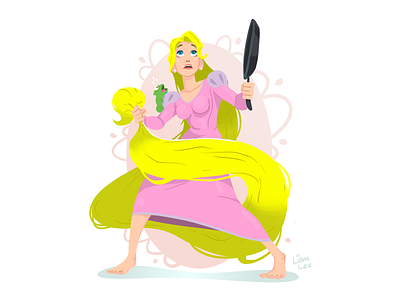Rapunzel character design disney pascal rapunzel sketch tangled