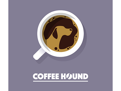 Coffee Hound Logo brand cafe coffee coffee bean dog espresso hound logo rebrand stand tasseomancy