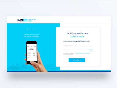 Paytm Payment Bank design ui