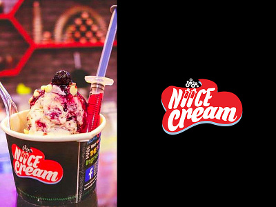 Niice Cream icecream logo design