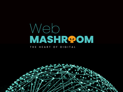 Web Mashroom logo design