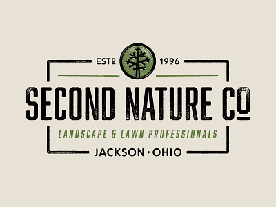 Second Nature Logo Refresh branding design illustration logo texture typography