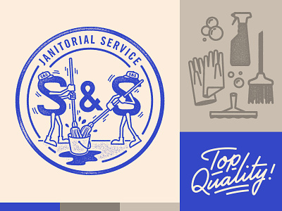 S & S Branding Elements brand branding design illustration logo typography