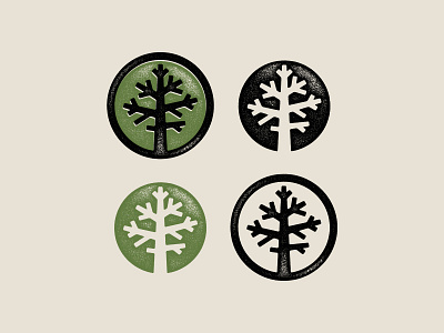 Second Nature Icons branding design illustration nature texture tree typography