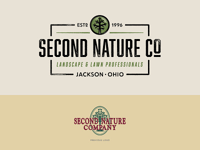 Second Nature Logo Comparison branding design illustration logo nature texture tree typography