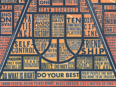 Basketball Pyramid basketball design illustration inspiration sports type typography