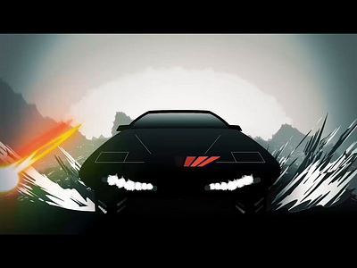 New Knight Rider Intro 2d 2d animation intro knight rider moho