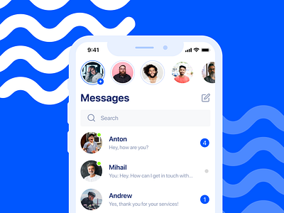 VK Messenger — Redesign Concept app behance colors design dribbble flat logo minimal ui ux web
