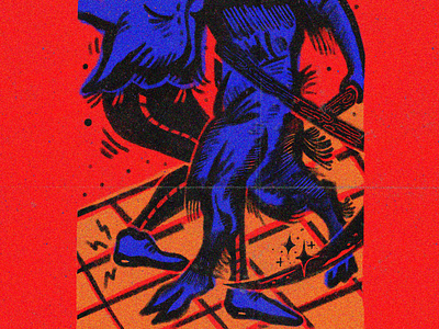 Dance bullet comic devil dohs frame illustration points poster procreate
