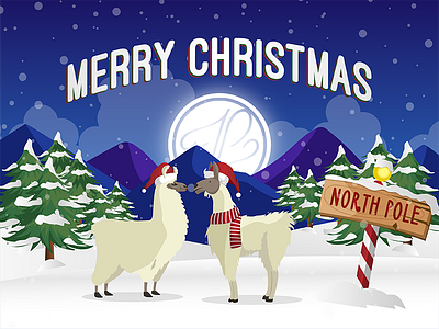 Christmas Llamas! cartoon christmas holiday illustrator llama show