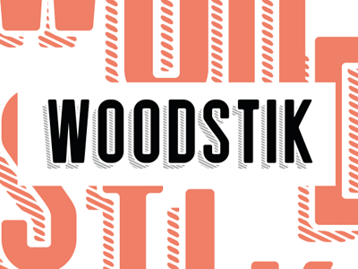 Woodstik font font layer shadow type typography wood