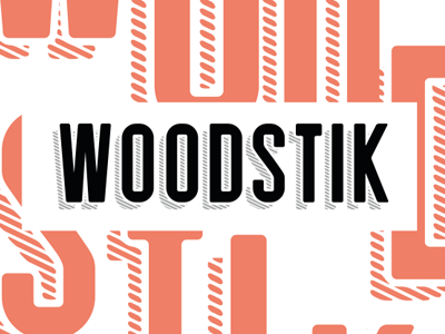 Woodstik font