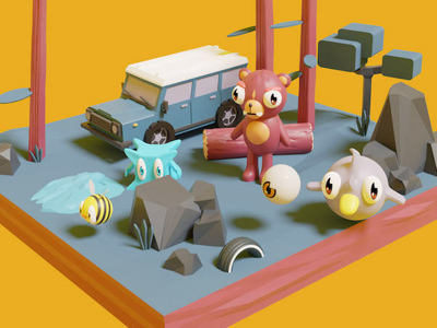 Low poly illustration 2