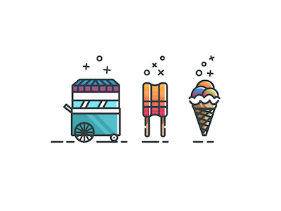 Ice Cream/Popsicle/Stand Icons designs graphics icecream icons new popsicle popsicle stand