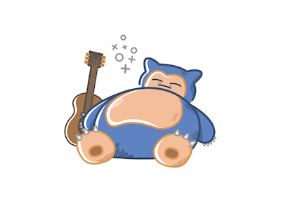 Snorlax illustration graphics vector pokemon