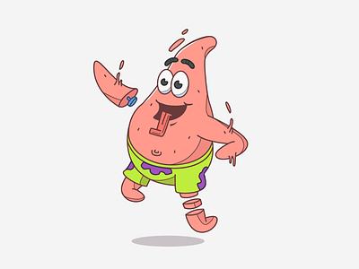 Patrick from Spongebob art character design design graphics patrick sponge bob