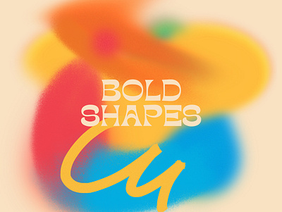 BOLD SHAPES blur bold font noise shapes textures type
