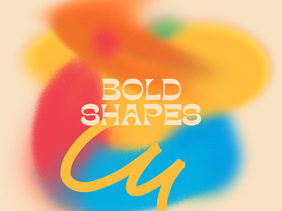 BOLD SHAPES blur bold font noise shapes textures type