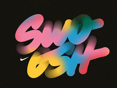 swoooosh blend blur colors font nike noise sports swoosh textures typography