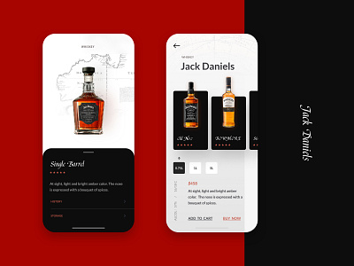 UI for Winery App app branding design dribbble typography ui vector 应用 设计