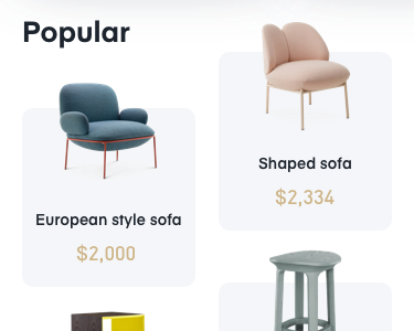 Furniture APP by Blue for VisualMaka on Dribbble
