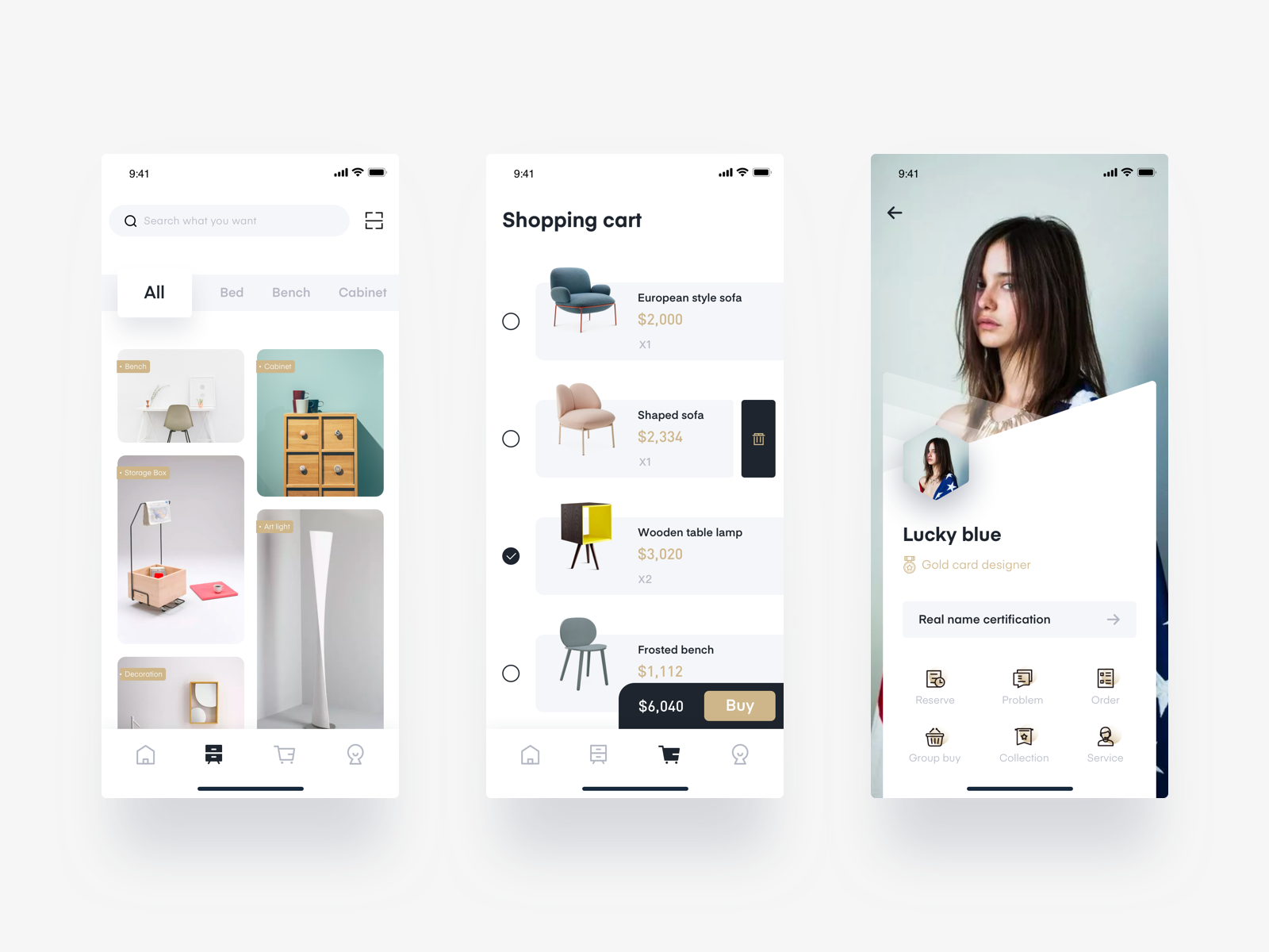 Furniture APP-2 by Blue for VisualMaka on Dribbble