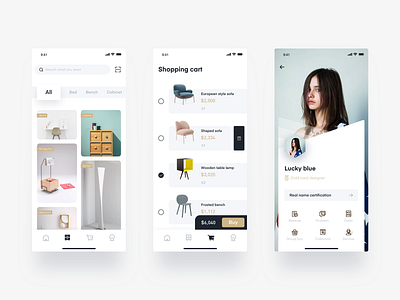 Furniture APP-2 furniture app product simple ui ux