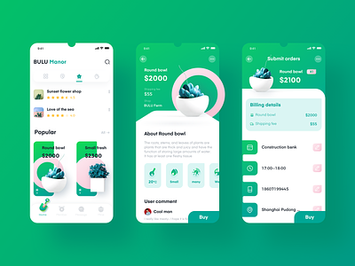 Plant Delivery APP app delivery design plant product ui ux