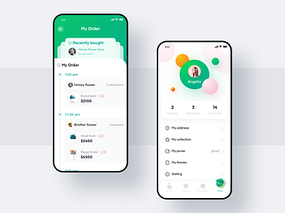 Plant distribution APP-3 app colorful design icon plant ui ux