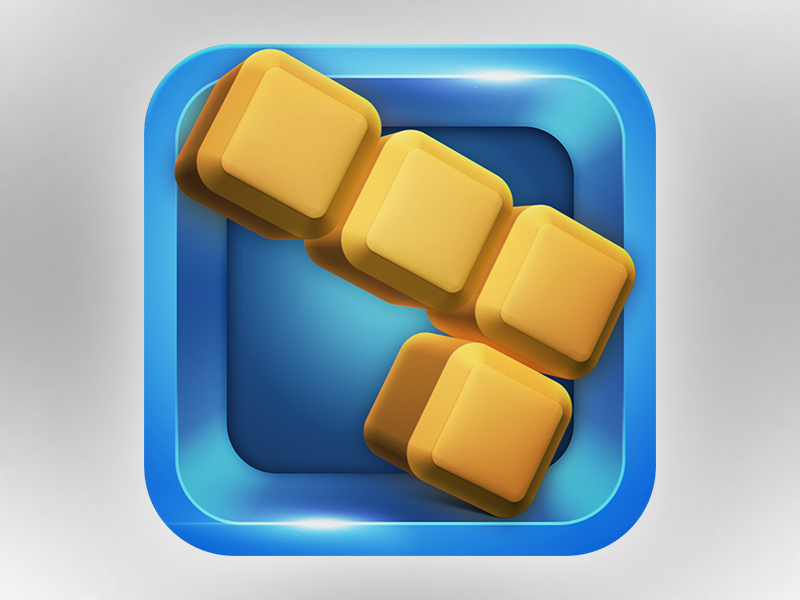 Tetris Icon for iOS by Roman Khegay on Dribbble