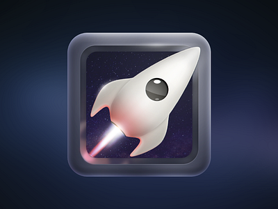 RF icon app firm icon rocket