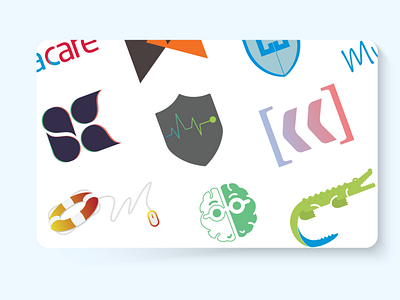 Collection of logos design digital design graphic design logo