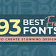 Popular Font Design 