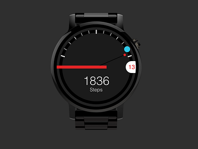 Android Wear Watchface Concept