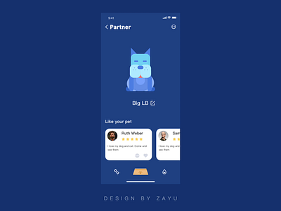 Pet Club animation app branding design icon invite ue ui ux web