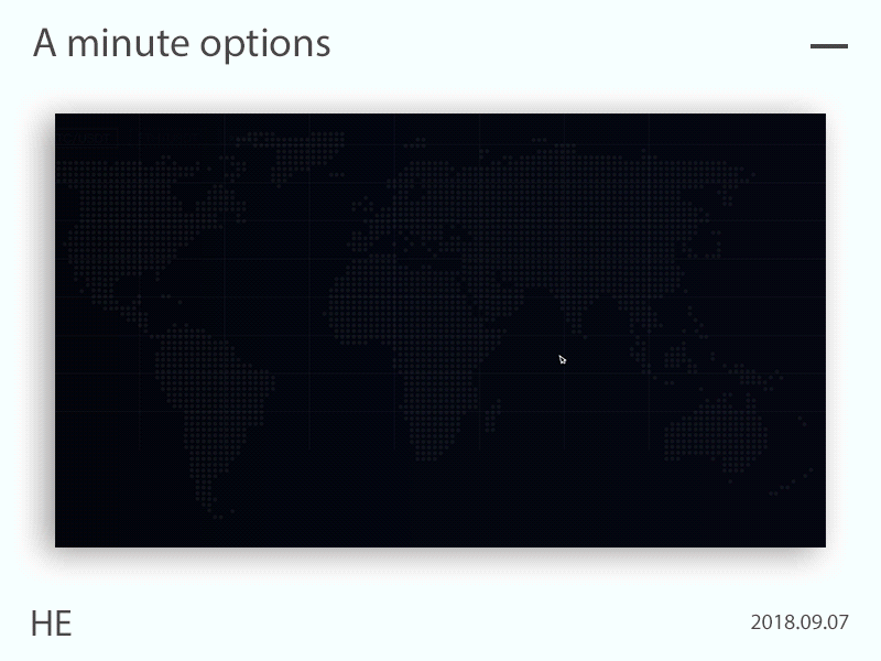 A minute options design ue ui ux web